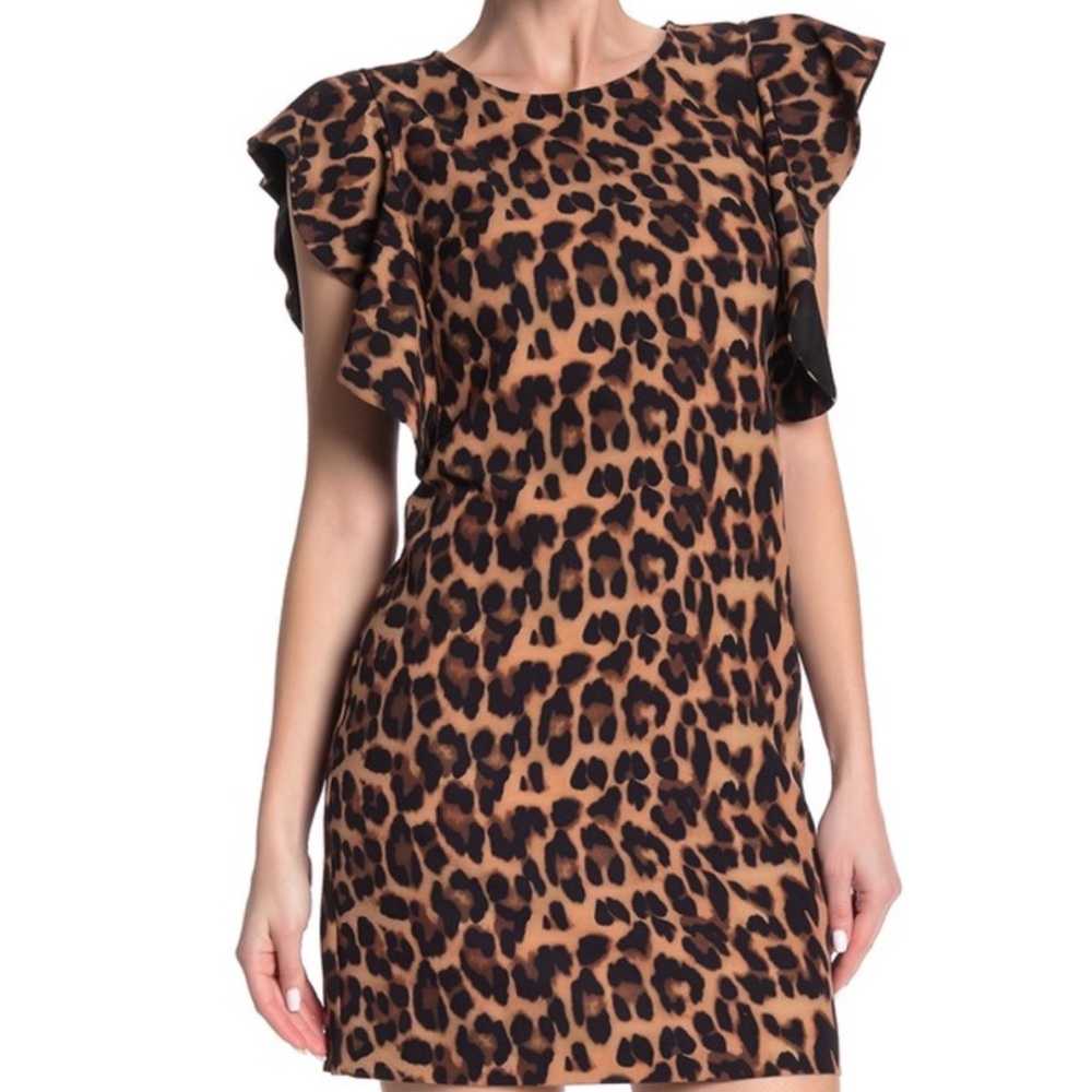 NWT Laundry by Shelli Segal Ruffle Sleeve Dress